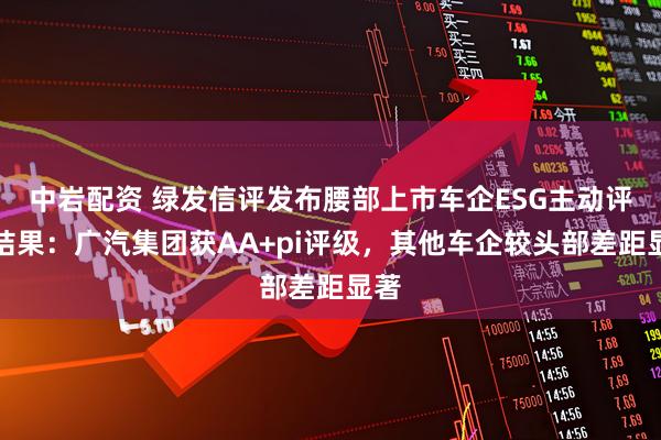 中岩配资 绿发信评发布腰部上市车企ESG主动评级结果：广汽集团获AA+pi评级，其他车企较头部差距显著